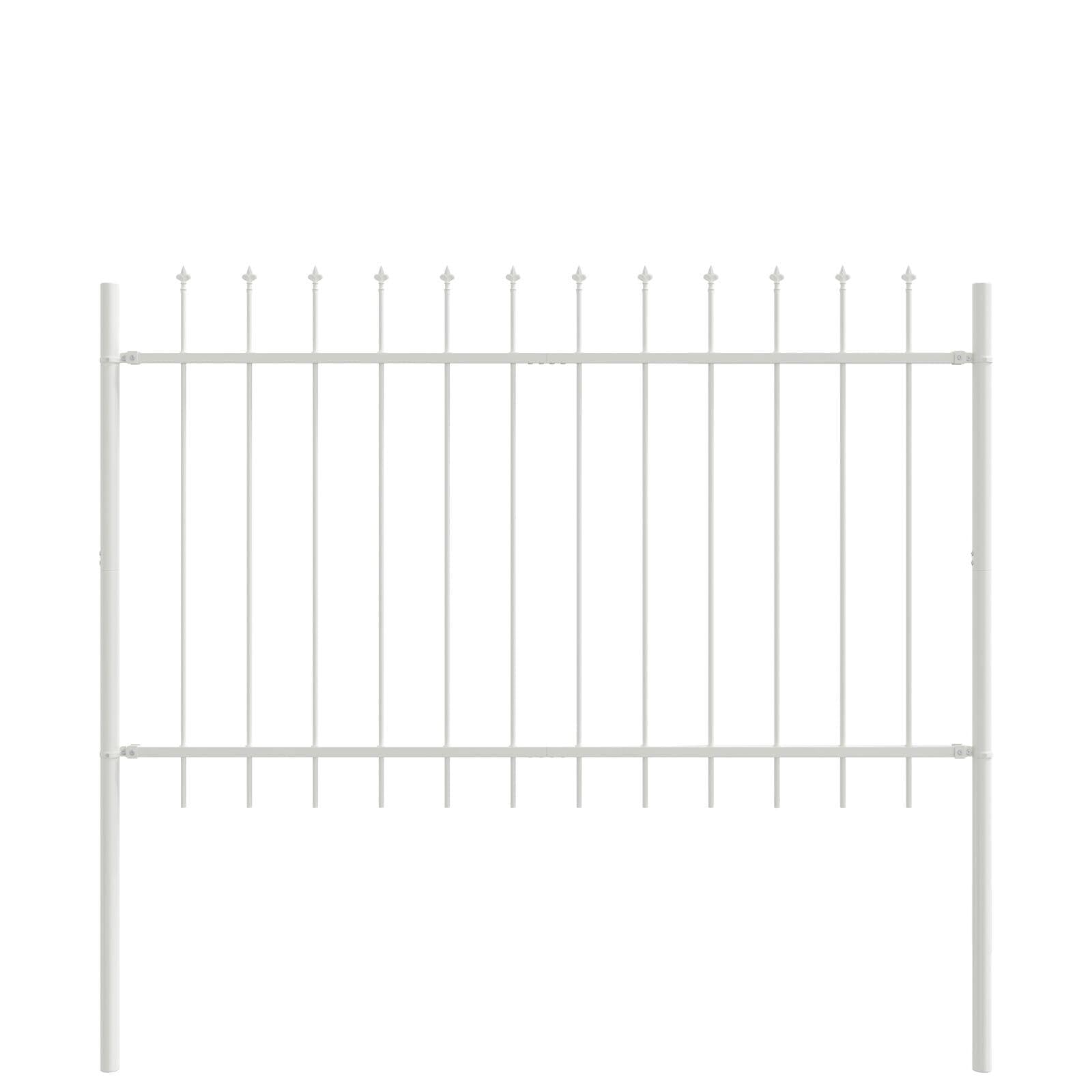 vidaXL Garden Fence WOERDEN 3 pcs 5.1 x 1.2 m Powder-Coated Steel