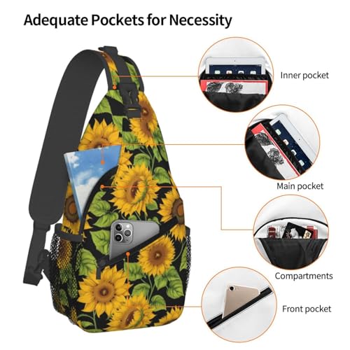 Mochila Urbana con Estampado de Girasol para Hombre y Mujer miniatura 4