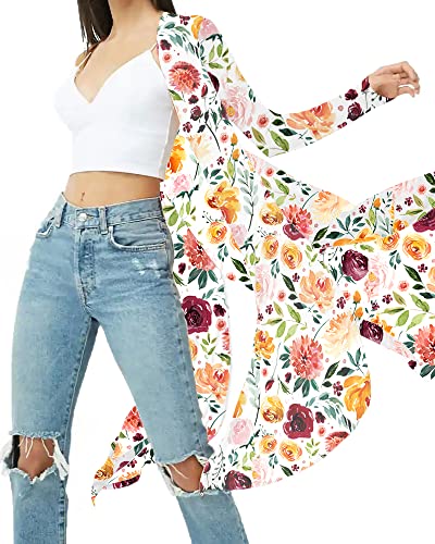 Image of Womens Sexy Sheer Long Sleeve Cardigan See Through Mesh Cover Up