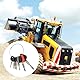 Alriedy 18 Stück Universal Bagger Schlüssel Set,Baumaschinen Schlüssel Set, Ersatz Zündschlüssel Set, Mit JCB, Caterpillar, Takeuchi, Kubota, Volvo, Hitachi, 14603/14607 Für Motor Startschalter.