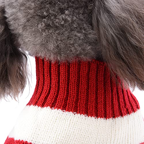 HRTTSY Weihnachten Hundepullover, Winter Warmer Hund Katze Pullover Kleidung Haustier Mantel Kostüm Welpenpullover Pullover Bekleidung für kleine mittelgroße Hunde Großer Hund Haustierpullover