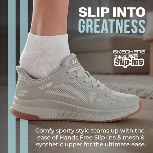 Image of Skechers Womens Hands Free Slip-ins Bobs Squad 4 - Staple Look