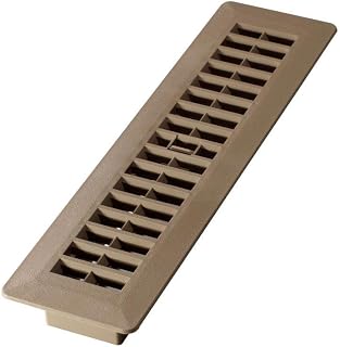 Decor Grates PL212-TA 2-Inch by 12-Inch Plastic Floor Register, Taupe