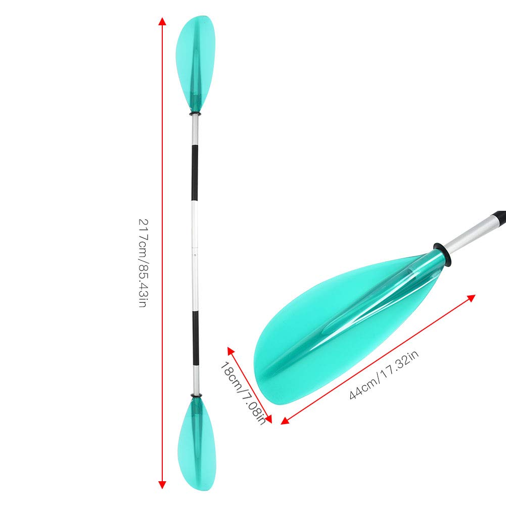 Paddle, Kayak Paddle, Asymmetrical 112cm Lightweight Detachable Kayak Supplies Paddling Accessory(green)