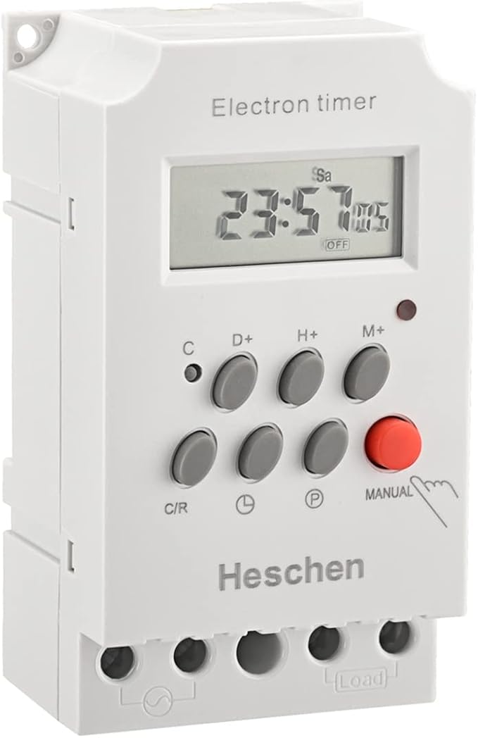 Heschen Digital LCD Power Weekly Programmable Electron Timer Switch