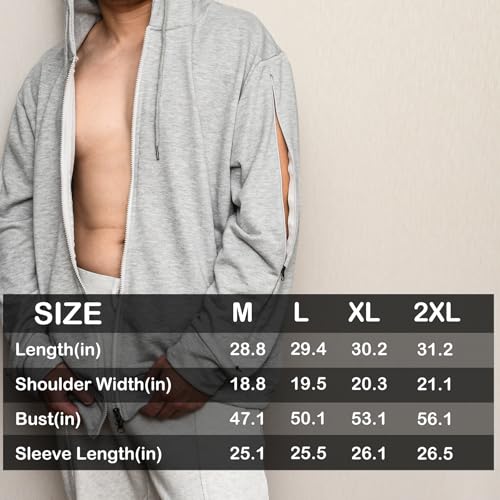 Dialysis Sweatshirts with Two Way Arm Access Zip，Unisex Dialysis Access Sweatshirt for Hemodialysis4