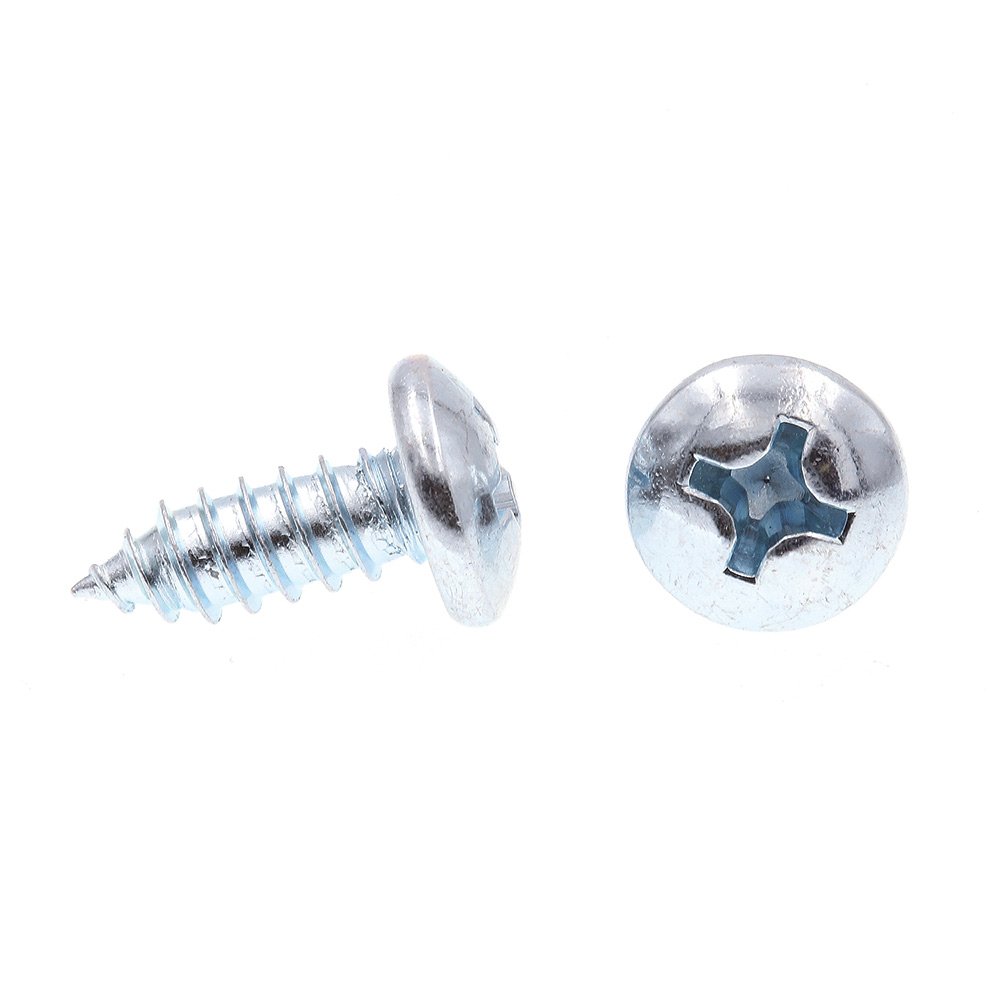 Prime-Line 9021201 Tornillo de chapa metálica, autorroscante, Phillips de cabeza plana, #14 x 5/8 pulgadas, acero chapado en zinc, paquete de 75