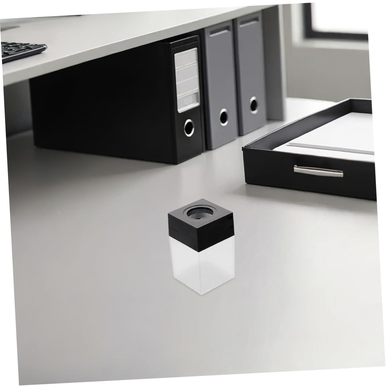 SOIMISS 12piezas Caja de Clips Magnéticos Soporte Magnético para Clips de Papel Organizador de Escritorio Contenedor de Plástico para Oficina