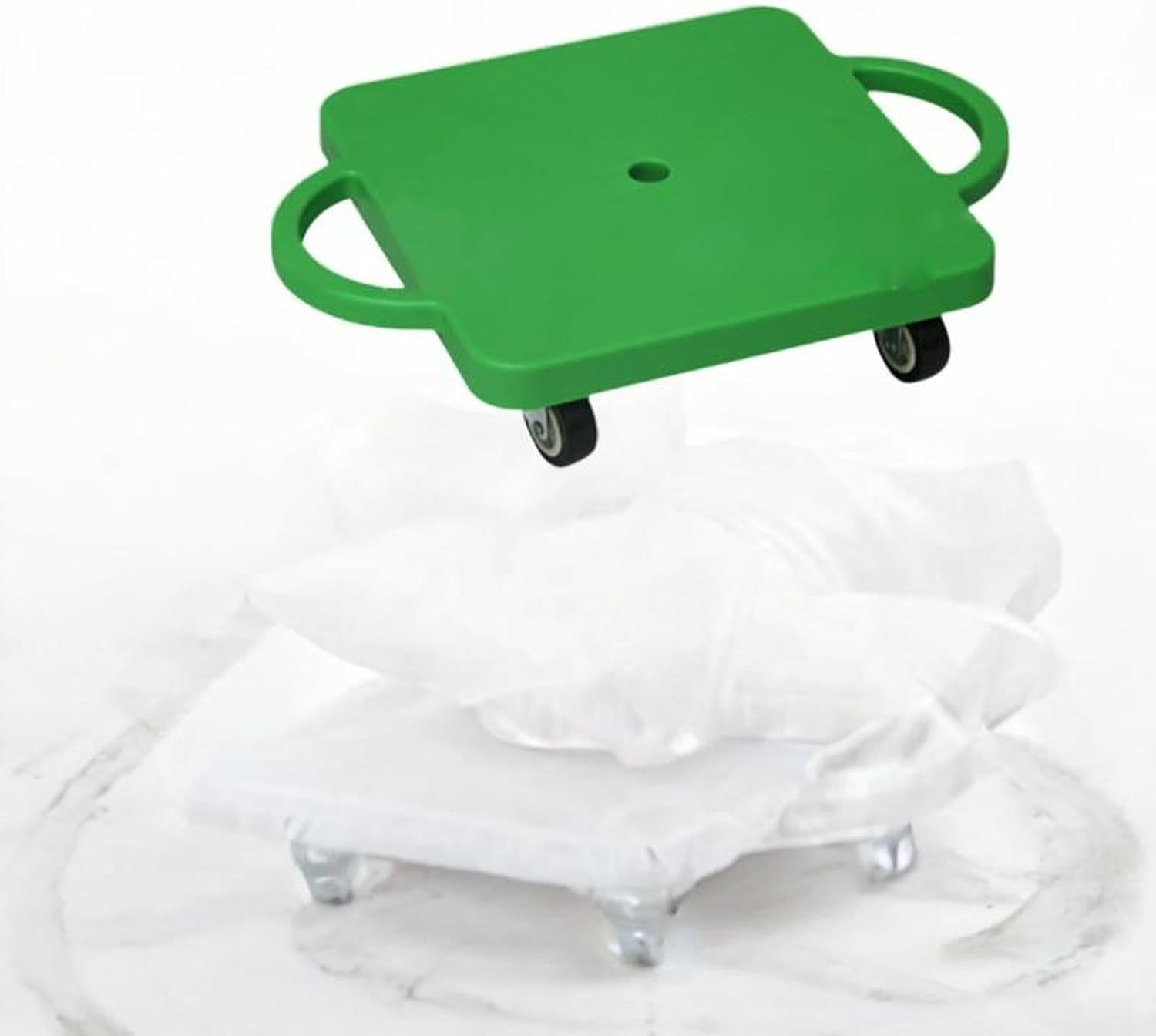 Sports Scooter Board with Handles Sitting Scooter Square Multifunctional Physical Education for Homeschool Outdoor Activities