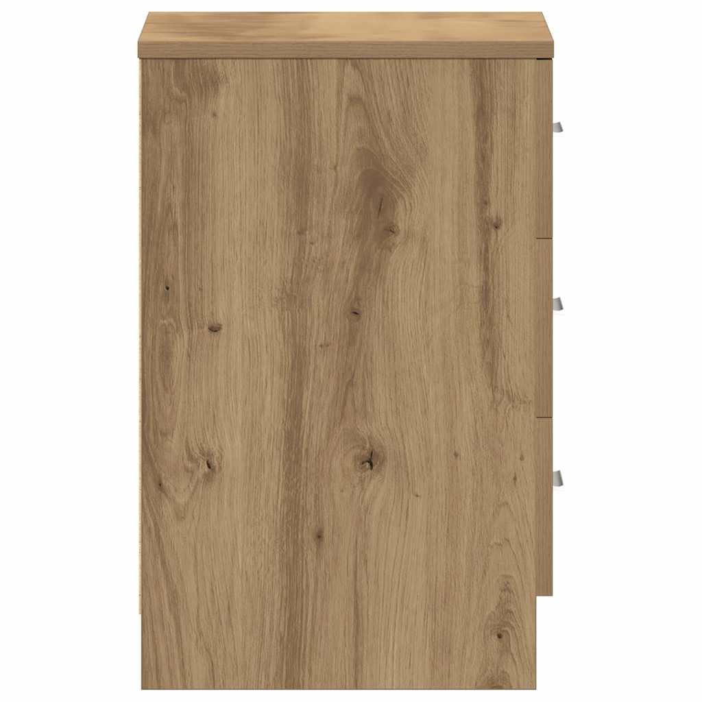 vidaXL Szafka nocna Artisan Oak 38x35x55 cm Drewno klejone