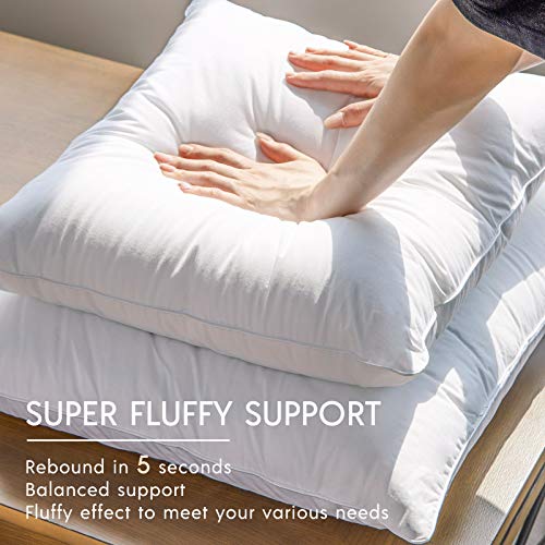 Phantoscope PH-C1-IN20 20X20 Pillow Insert - Throw Pillow Insert With 100% Cotton Cover - 20 Inch Square Form Microfiber Pillow Sham Stuffer thumb #2