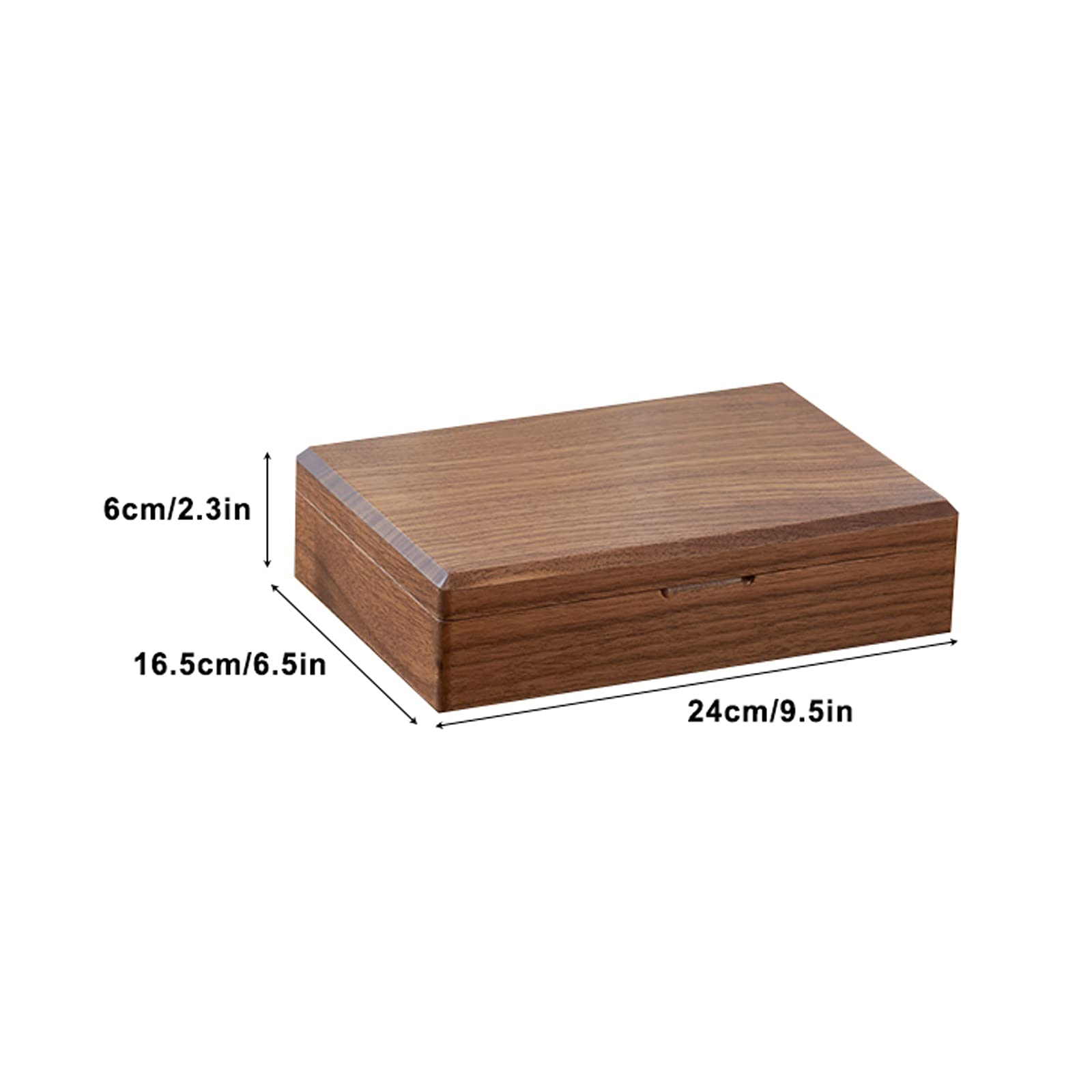 Caja Joyero Organizador Caja de almacenamiento de joyería de gran capacidad Joyería de madera Organizador de joyería Caja Contenedores de artesanía for gemelos, anillos, colgantes, organización de cad