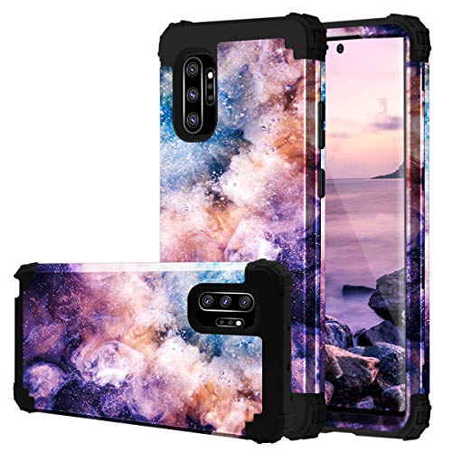 Fingic Samsung Galaxy Note 10 Plus Case 3 in 1 Heavy Duty Protection Hybrid Hard PC Soft Silicone Rugged Bumper Anti Slip Full-Body Shockproof Protective Phone Case for Note 10 Plus 6.8