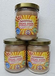 Smoke Odor Exterminator 13 oz Jar Candles Sandalwood (3)