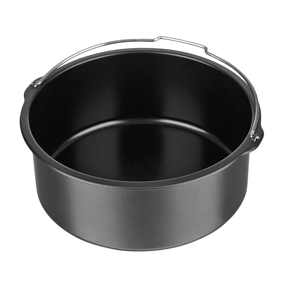 9 Pulgadas Accesorios Para Freidoras Sin Aceite Accesorios De Cocina 7 Kits Compatible Con Freidoras Sin Aceite Estándar 5,3-6,8 Cuartos De Galón O Más Incluye Bandeja Para Pizza, Tapete De Silicona