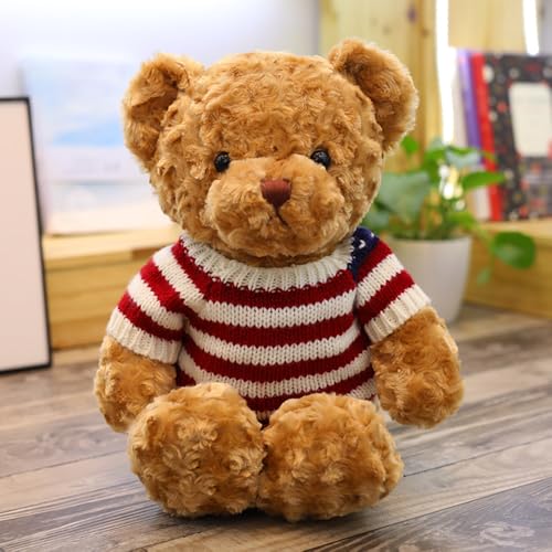 YGCHEN Ours de Noël Poupée en Peluche Décoration de Noël Fête Animal en Peluche Jouets Ours en Peluche de Noël Ornements Poupées de Collection pour Filles Garçons – Image 4