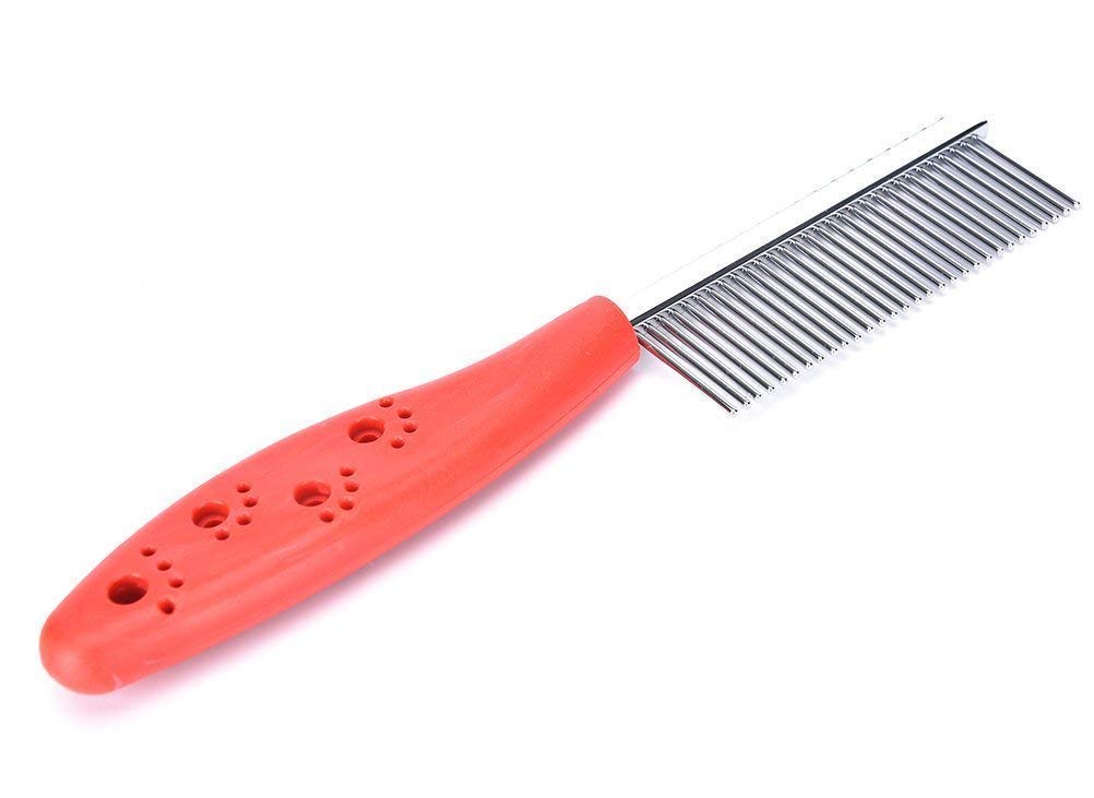 Get More Paw Print Stainless Steel Pin Soft Grip Handle Basic Comb for Dog (Color May Vary) (B091Q339HC) Amazon Price History, Amazon Price Tracker