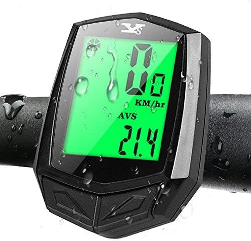 Echoice Speedometer Wireless Bike Computer Waterproof with Large Screen and 8 Functions, Cycling Computer