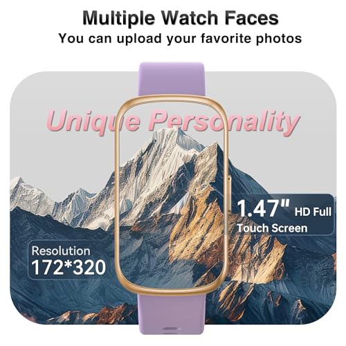 Image of Fitness Tracker, Smart Watches for Women Men with 24 /7 Heart Rate /Blood Pressure /Blood Oxygen Monitor, Sleep Tracker, Calories&Step Counter, IP68 Waterproof Health Activity Trackers for Android&iPhone