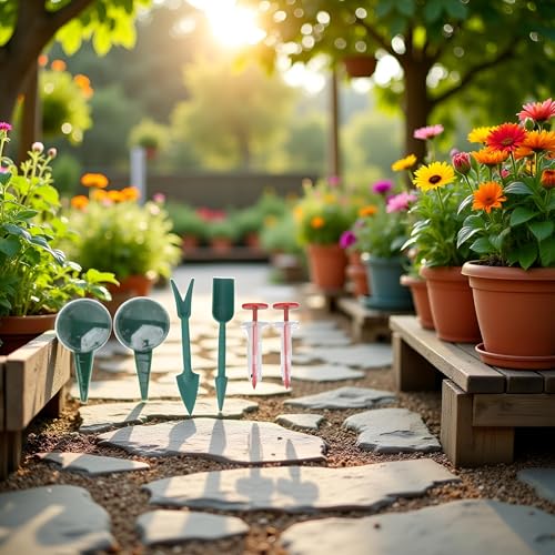 Set de 6 pequeñas herramientas para siembra de semillas miniatura 4