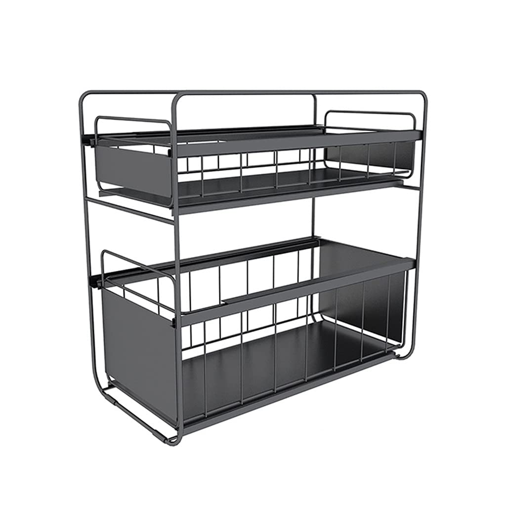 Cfsxfysey One Color Dish Drainer Rack， Kitchen 2 Layer Spice Rack Storage And Finishing Cosmetic