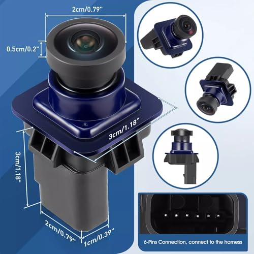 Image of FR3Z-19G490-A New Rear View Back Up Camera Fit for 2010-2014 Ford F-150, 2015-2022 Ford Mustang, Lincoln MKC 2015-2019 OE#BL3Z-19G490-B EL3Z-19G490-D