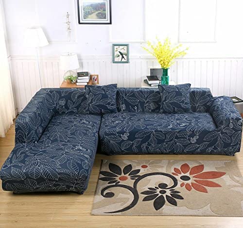 Ele Eleoption Sectional Sofa Slipcover Couch Cover, Universal Stretch Fabric Sofa Slipcover For Sectional Sofa L Shape Couch Protector (L-Shape 3+3 Seater) #TOP6