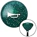 American Shifter 201736 Green Retro Metal Flake Shift Knob with M16 x 1.5 Insert (White Horn Trumpet)