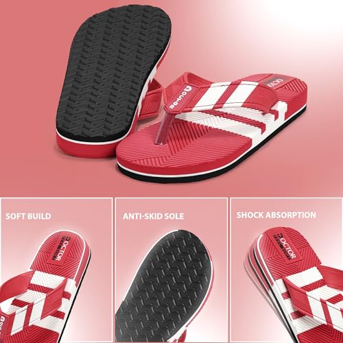 Image of Men Stylish Thong Slippers with Textured Anti-Slip Sole, Comfortable Cushioned Footbed, Lightweight Everyday Wear Slippers for Indoor and Outdoor Use