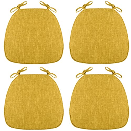 Set of 6 Anti-Slip U-Shaped Dining Chair Cushions, Soft Seat Pads for Kitchen & Dining Room Comfort, Essential Home Decor, Plush Upholstered Chair Pads