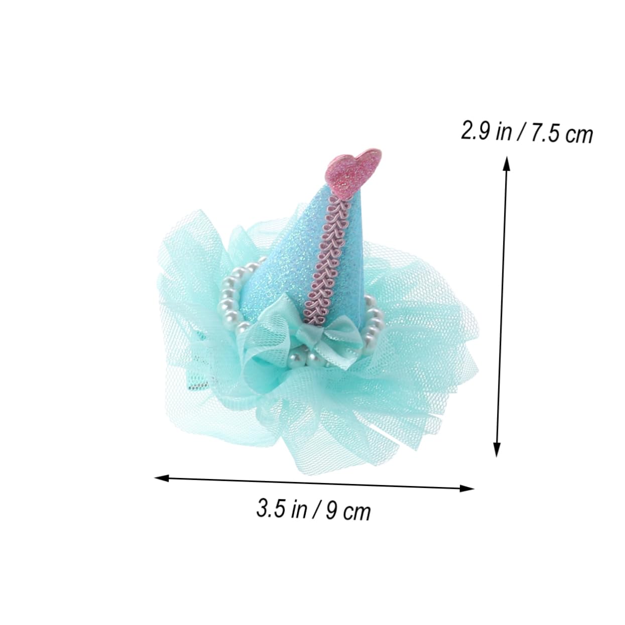 BCOATH 3Pcs Adorable Pet Hair Clips Dog Birthday Party Accessories Purple Cute Pet Headwear for Celebrations Photo Shoots and Themed Events