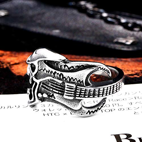 Image of Death Skull Ring for Men Stainless Steel Jewelry Biker Rings Scary Death Ring Skull for Gifts