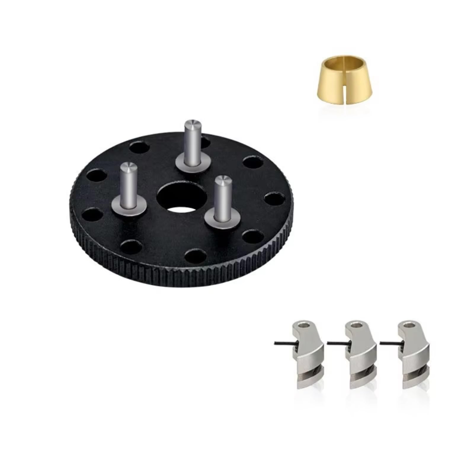 MIXVZARF RC Upgrade Accessories for Traxxas for Nitro for Slash for Rustler T-Maxx 4142 4146 3281 Metal Flywheel Clutch Bell Set RC Car Upgrade Parts Accessories(Black)