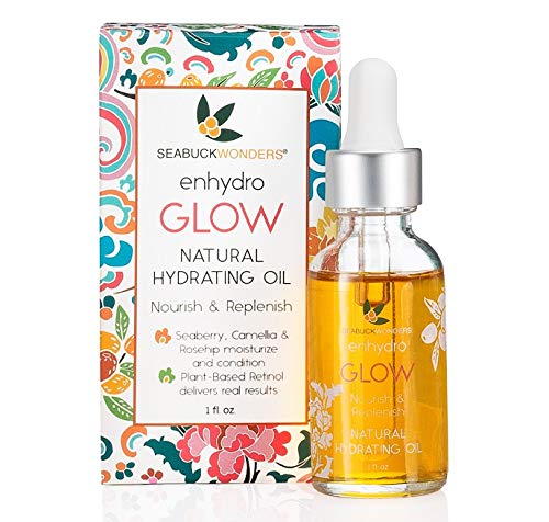 SeabuckWonders Enhydro Glow Natural Hydrating Face Oil Serum, 1 Oz