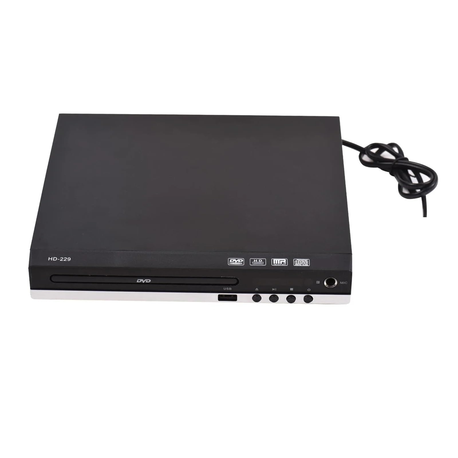 HD-229 Lettore DVD Domestico Lettore Di Dischi DVD CD Lettore Multimediale Digitale Riproduzione Disco U Uscita AV HD Con Telecomando