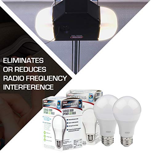 Image of Genie GLEDB2-R2 2 Pack Garage Door Opener LED LIGHT BULB, 4000K,White | Includes 2 Bulbs, Reduces Interference, Radio Frequency Friendly, Vibration Resistant, Long-Lasting, Low Cost, Universal