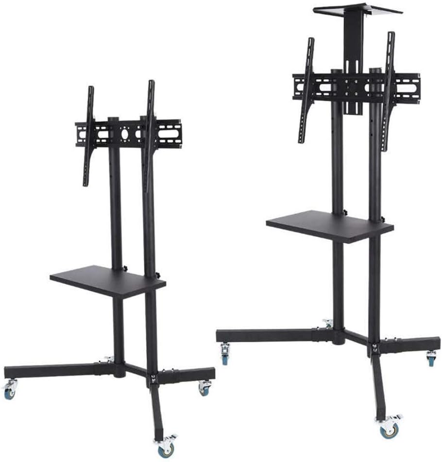 Tv Stand Mobile Cart Adjustable Mount for 32-65 Inch LCD/led Flat Panel Screen with Wheels Bracket for