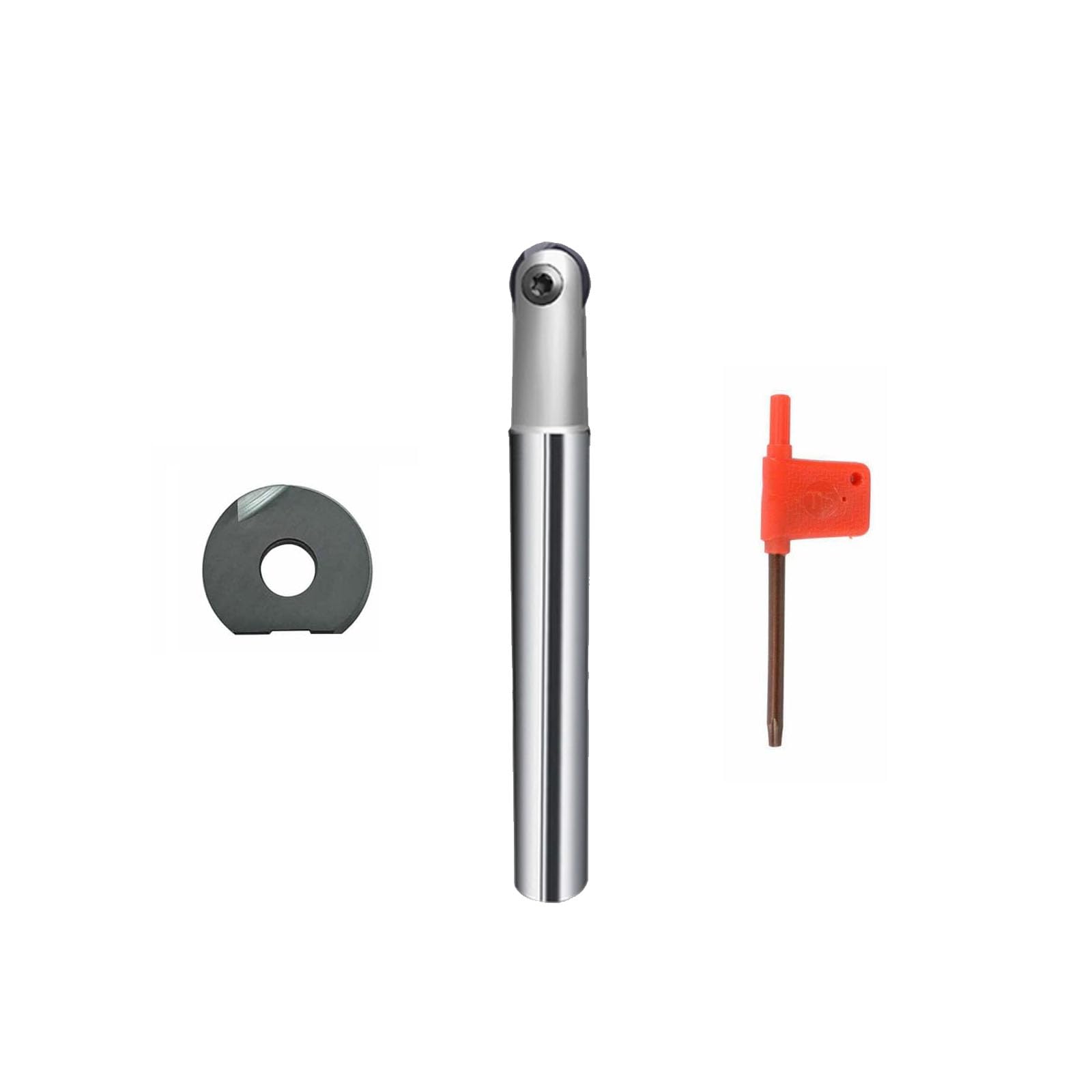 LINZUAN T2139-20R10-C20-150L +1PC P3200 D16/R8 Spherical End Milling Holder Semicircle Milling Inserts for Finishing Process Finishing Carbide Inserts for P3200 D** Milling Inserts