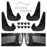4PCS Car Mudflaps/Truck Mud Flaps,Carbon Fibre Mud Guards for Protecting Front+Rear Wheel&Car Decoration,Universal Splash Guards for Cars Automotive Exterior Accessories