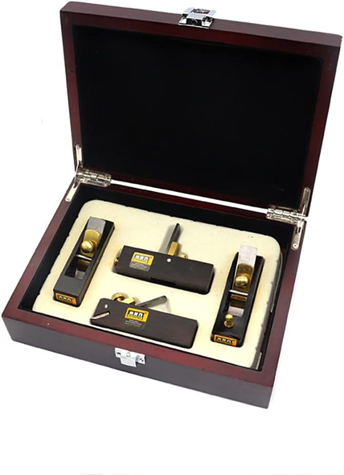 ミニ4個/セット 木工ハンドプレーナーフラットボトムプレーナー DIYカーペンターツールアングルプレーナー ギフトボックス木工ツール