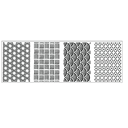 Stencil sheet sum-like 4 pattern AM-5768 pochoir de peinture
