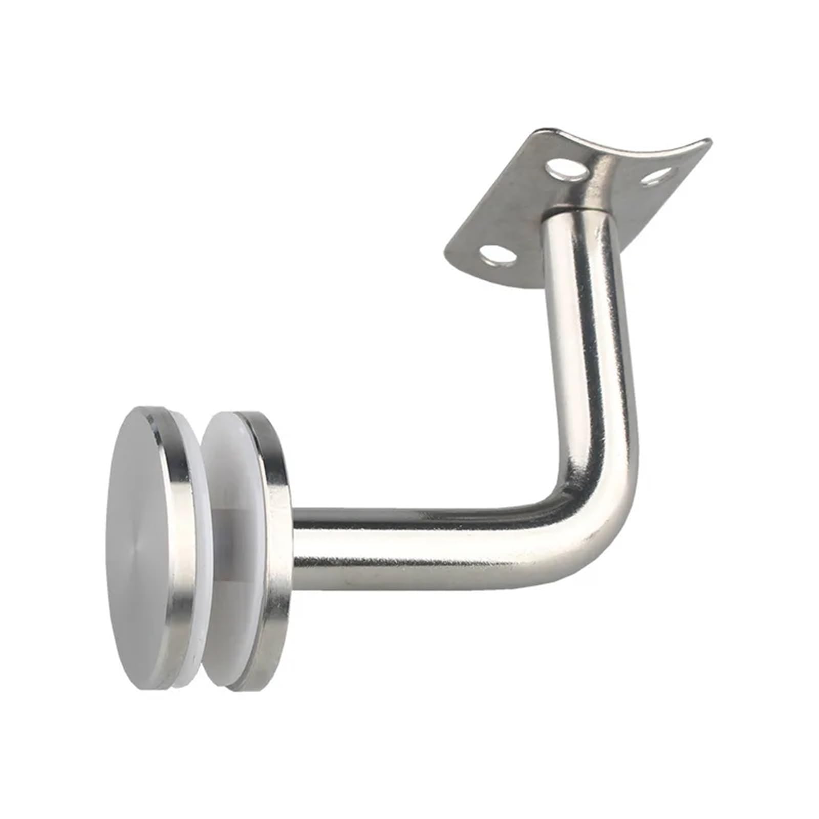 Padgcnor G Banister Rail Brackets Stainless Steel Solid Combination Wall Bracket Handrail Stair Fixin Holder Lass Clamp Household Hardware Part(G)