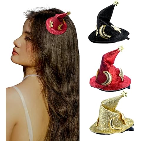 Witch Hat Hair Clips for Halloween Cover