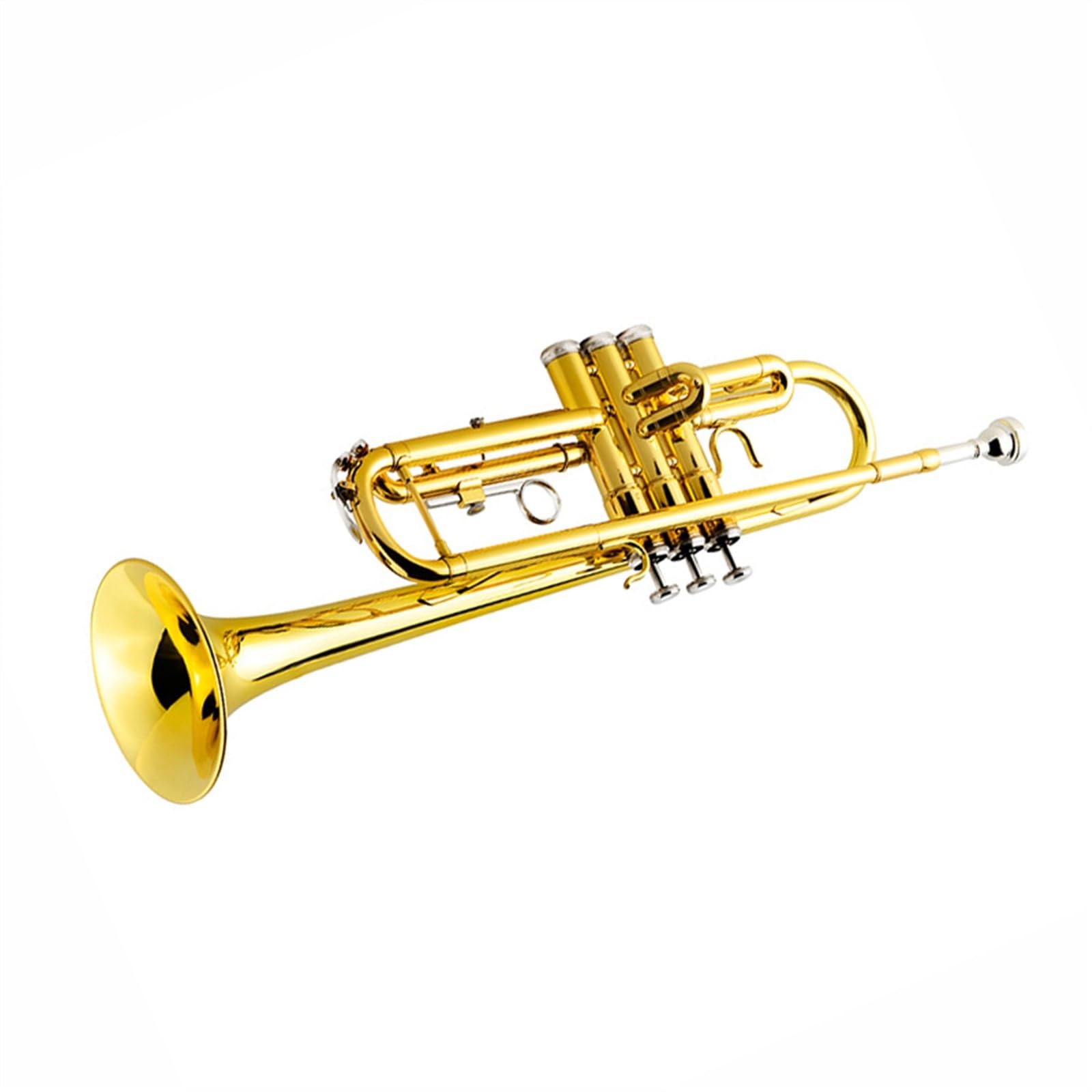 Trombette Strumento In Ottone Laccato Oro Tromba In Si Bemolle Strumento A Fiato Per Principianti Tromba Professionale