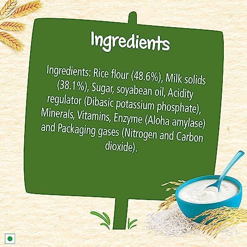 Image of CERELAC Nestle Baby Cereal with Milk, Rice,Stage 1, From 6 to 24 Months, Source of Iron & Protein, 300g (Pack of 2)