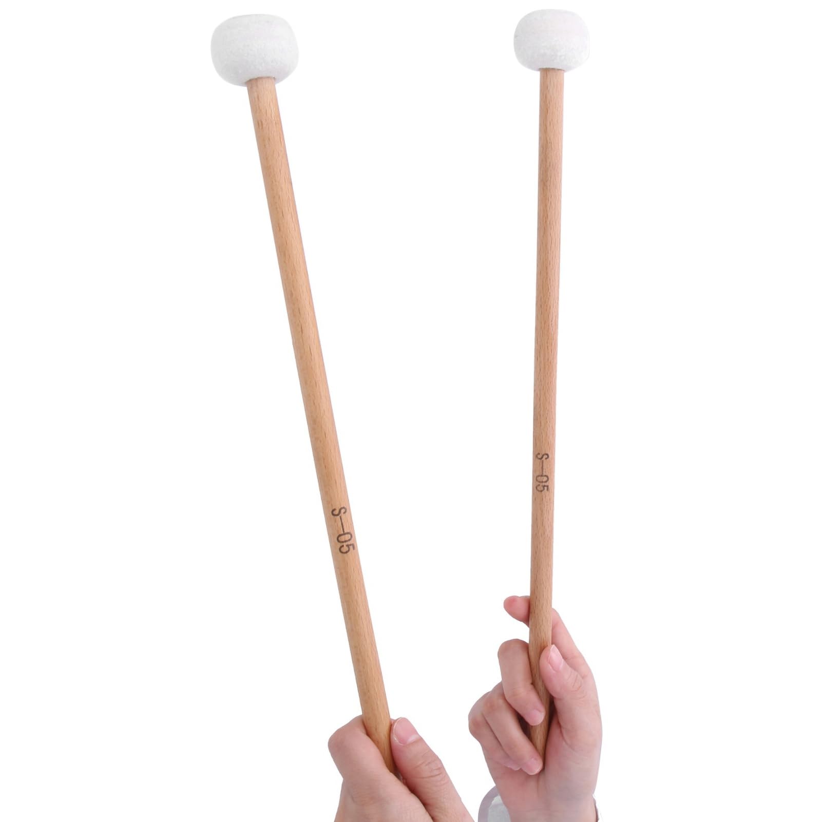 Maillet De Grosse Caisse GAROSA Avec Tête En Feutre Doux Et Manche Long