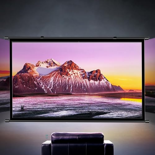Pantalla de proyección manual para pared 30" a 72" miniatura 4