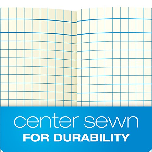 Ampad Gold Fibre Computation Book, Red Cover, Ivory Paper, Letter Size, 4 Square Inch Rule, 76 Sheets, 1 Each (22-156) #TOP4