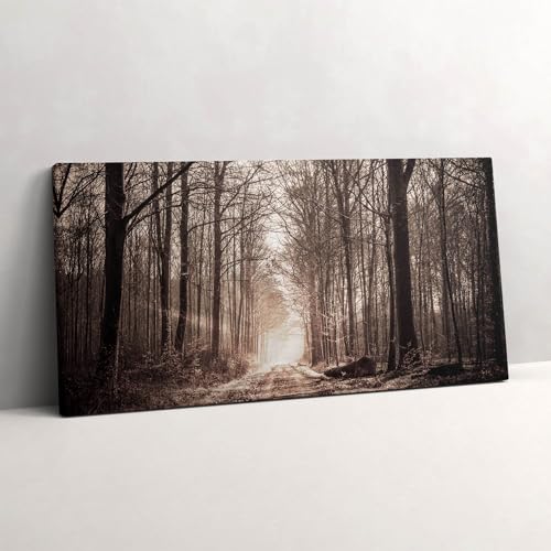 Peinture murale forêt sépia pour créer un salon cocooning et relaxant