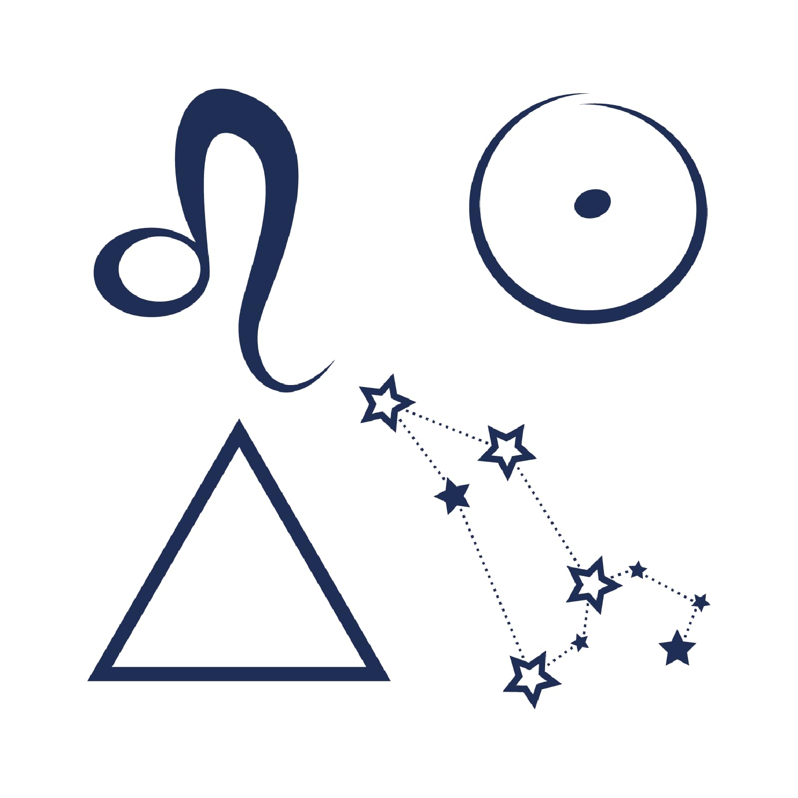 Tattwo.me – Tatuaje temporal para adultos y niños, dura 2 semanas, resistente al agua –4 elementos del signo Leo (para recortar) – Tinta de origen vegetal - Certificado UE de cosméticos – (M0275)